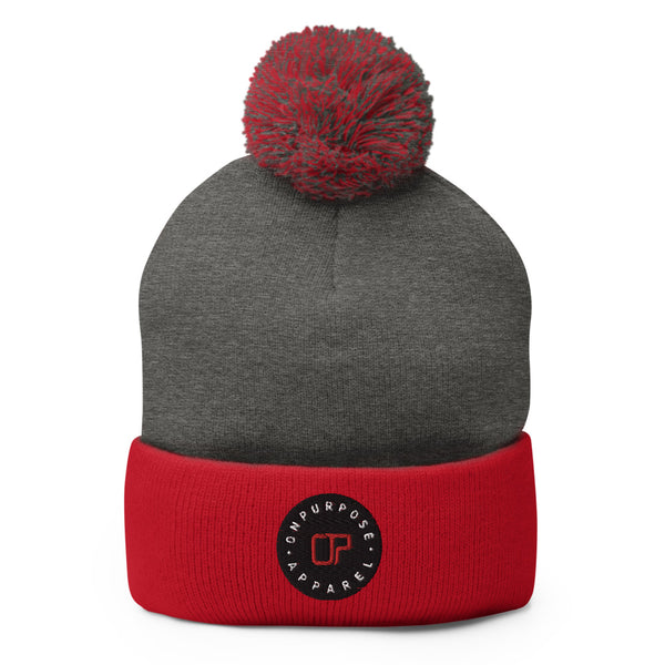 Embroidered OPA Signature Pom-Pom Beanie