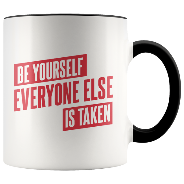 Be Yourself Accent Mug