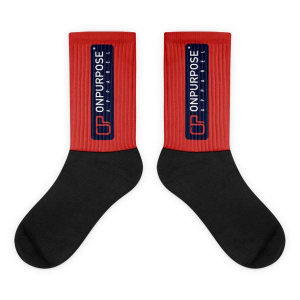 Bold Red OPA Signature Logo Socks